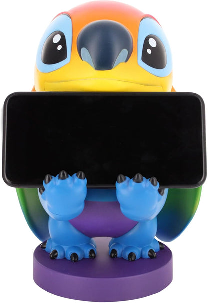 Cable Guys - Disney Rainbow Stitch Gaming Accessories Holder & Phone Holder for Most Controller (Xbox, Play Station, Nintendo Switch) & Phone Rainbow Stitch Cable Guy