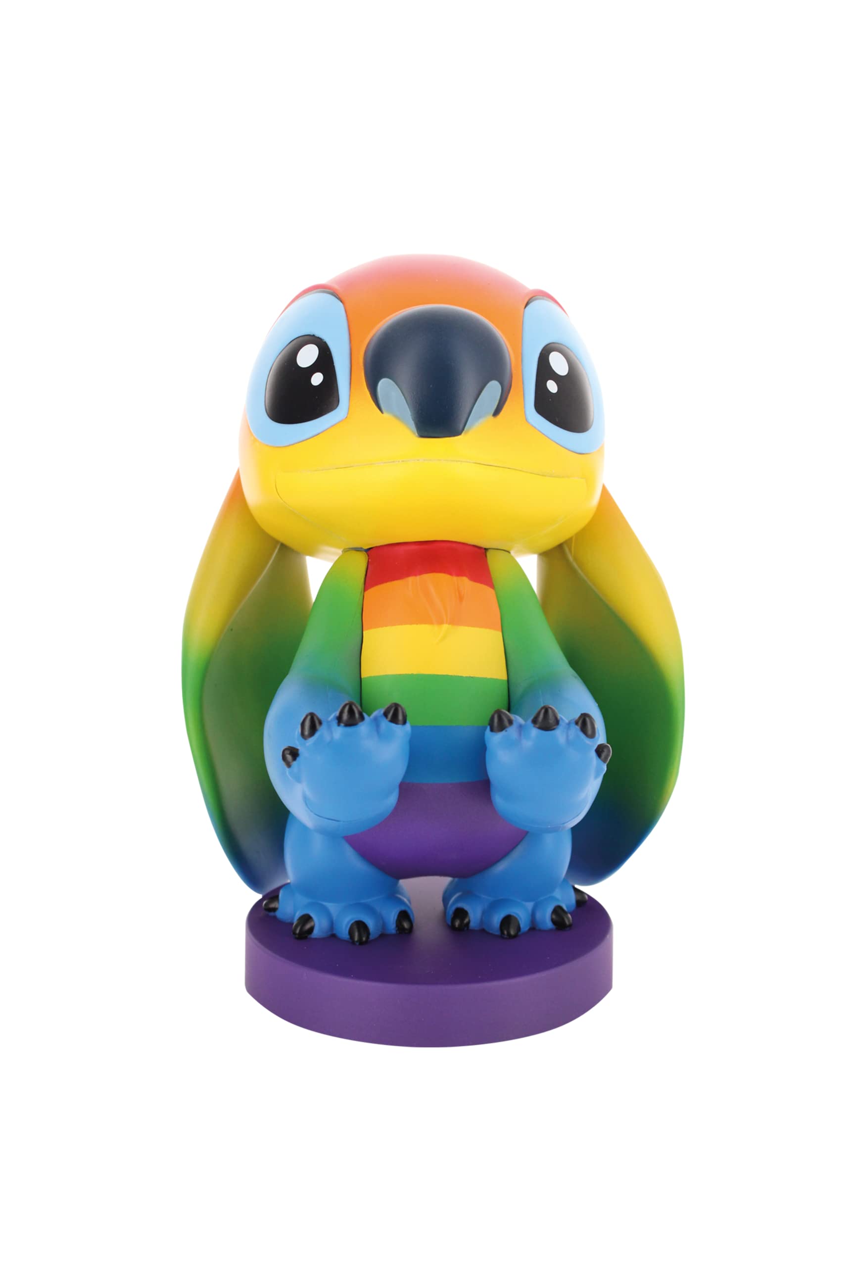 Cable Guys - Disney Rainbow Stitch Gaming Accessories Holder & Phone Holder for Most Controller (Xbox, Play Station, Nintendo Switch) & Phone Rainbow Stitch Cable Guy