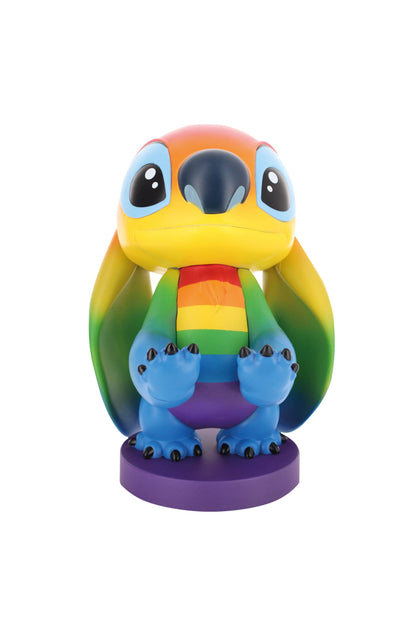 Cable Guys - Disney Rainbow Stitch Gaming Accessories Holder & Phone Holder for Most Controller (Xbox, Play Station, Nintendo Switch) & Phone Rainbow Stitch Cable Guy