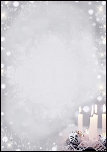 SIGEL DP178 Christmas writing paper "Christmas Silence", A4, 90 gsm, 100 sheets Writing paper - 100 sheets Christmas Silence - gray