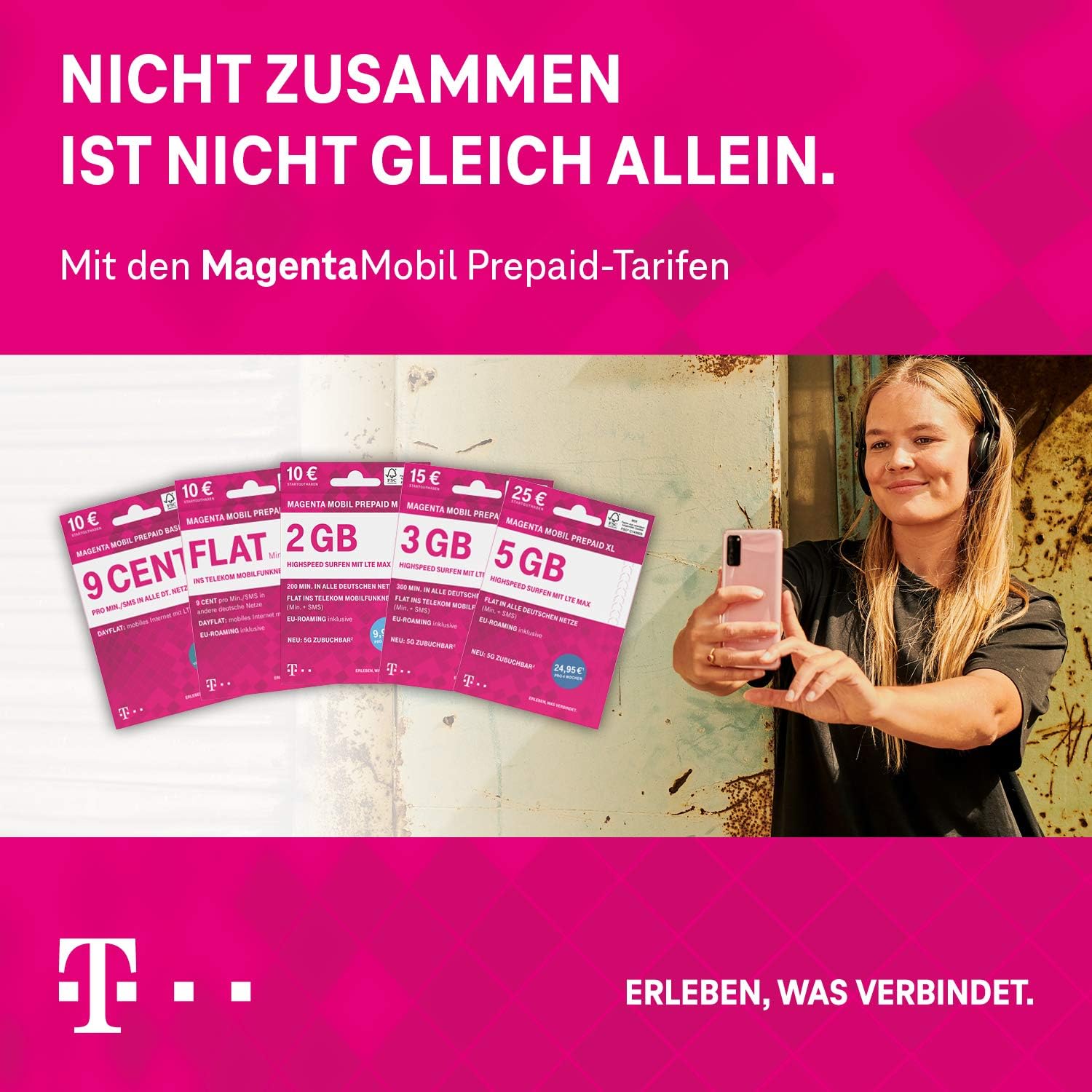 Doro 780X 4G GSM einfache Bedienung, schwarz-weiß, 380474 & Telekom MagentaMobil Prepaid Basic SIM-Karte ohne Vertragsbindung I 9 Ct pro Min und SMS in alle dt. Netze I 10 EUR Startguthaben Bundle mit Prepaid Basic SIM-Karte