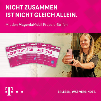 Doro 780X 4G GSM einfache Bedienung, schwarz-weiß, 380474 & Telekom MagentaMobil Prepaid Basic SIM-Karte ohne Vertragsbindung I 9 Ct pro Min und SMS in alle dt. Netze I 10 EUR Startguthaben Bundle mit Prepaid Basic SIM-Karte