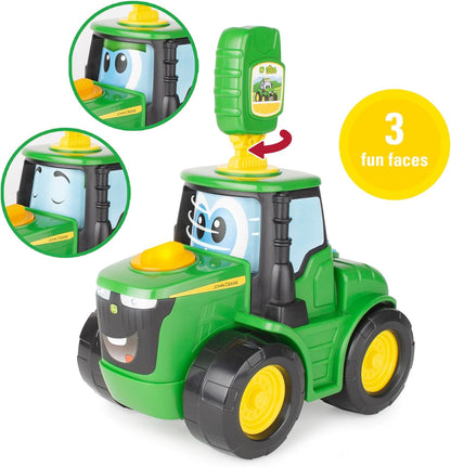 Build-A-Buddy Johnny Tractor y su Llave, interactúa con Luces y Diferentes Sonidos, su Llave Activa Varios Sonidos de Motor y lo Pone em Movimiento, Bizak (30697500