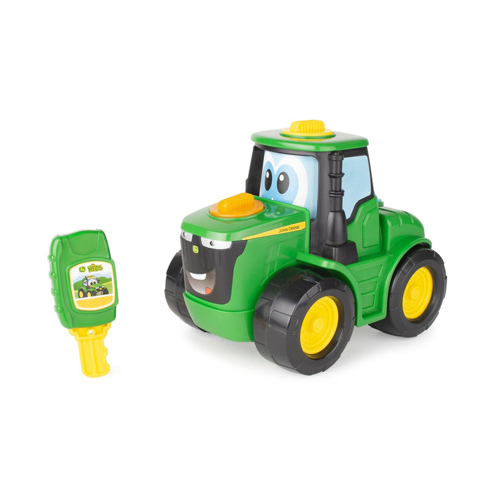 Build-A-Buddy Johnny Tractor y su Llave, interactúa con Luces y Diferentes Sonidos, su Llave Activa Varios Sonidos de Motor y lo Pone em Movimiento, Bizak (30697500