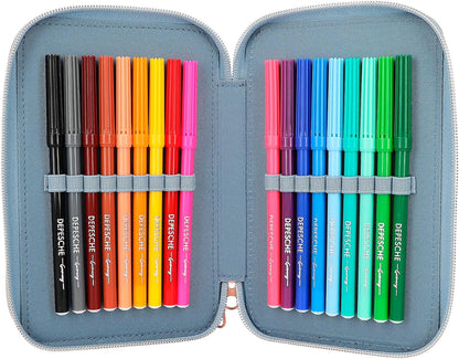 TOPModel Triple Pencil Case with Application CITY GIRLS (0412561)