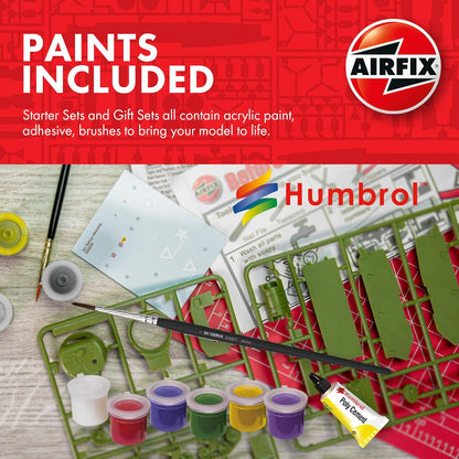 Airfix Starter Set - A55007 Lamborghini Huracán EVO Model Building Kit - Plastic Model Car Kits for Adults & Children 8+, Set Includes Decals, Acrylic Paints, Brushes & Poly Cement - 1:43 Scale Model