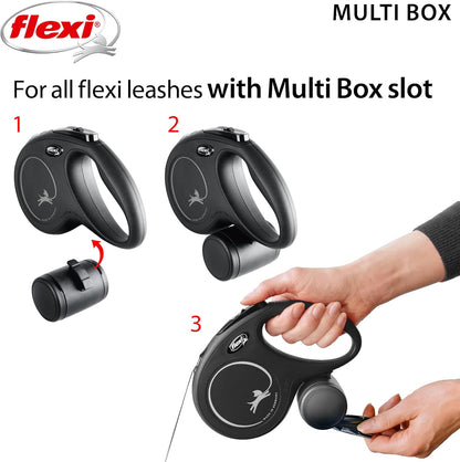 Flexi Multi Box Light Grey - For dog training treats / poop bag dispenser