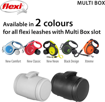 Flexi Multi Box Light Grey - For dog training treats / poop bag dispenser