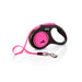 Flexi New Neon Tape Pink Small 5m Retractable Dog Leash/Lead for dogs up to 15kgs/33lbs