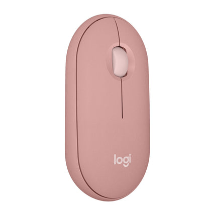 Logitech Pebble Mouse 2 M350s Slim Bluetooth Wireless Mouse, Portable, Lightweight, Customisable Button, Quiet Clicks, Easy-Switch for Windows, macOS, iPadOS, Android, Chrome OS