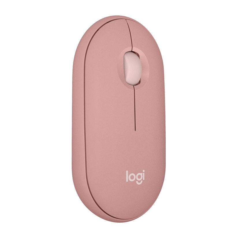 Logitech Pebble Mouse 2 M350s Slim Bluetooth Wireless Mouse, Portable, Lightweight, Customisable Button, Quiet Clicks, Easy-Switch for Windows, macOS, iPadOS, Android, Chrome OS
