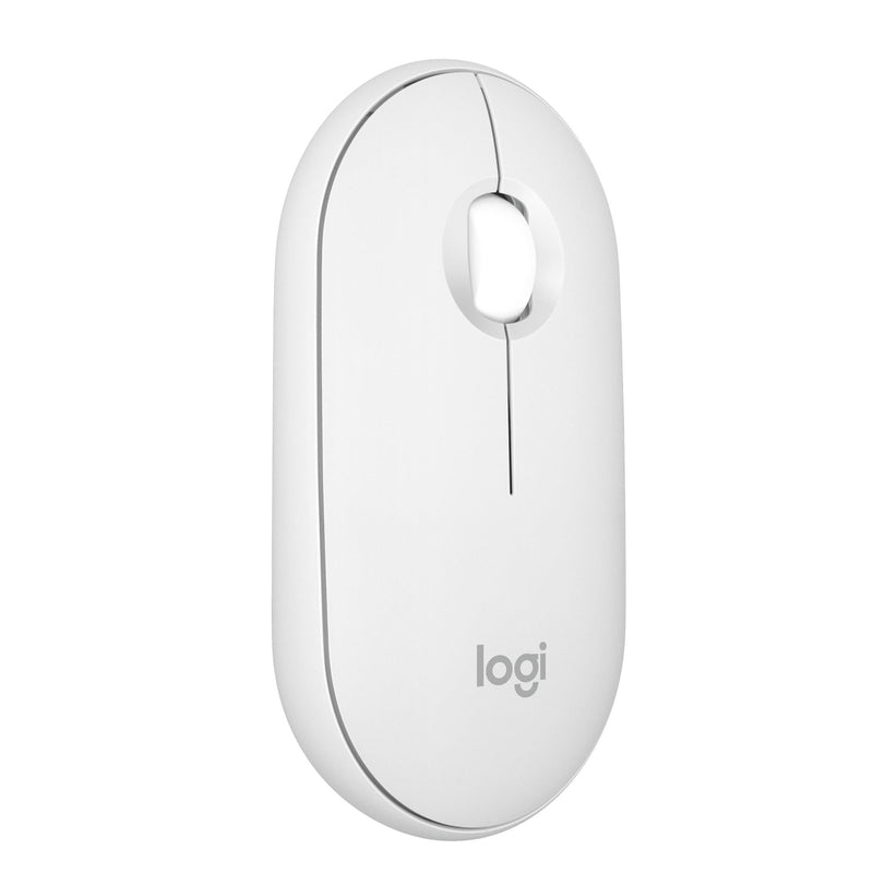 Logitech Pebble Mouse 2 M350s Slim Bluetooth Wireless Mouse, Portable, Lightweight, Customisable Button, Quiet Clicks, Easy-Switch for Windows, macOS, iPadOS, Android, Chrome OS