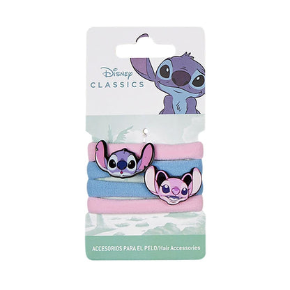 ACCESORIOS PELO COLETERO 4 PIEZAS STITCH MULTICOLOR