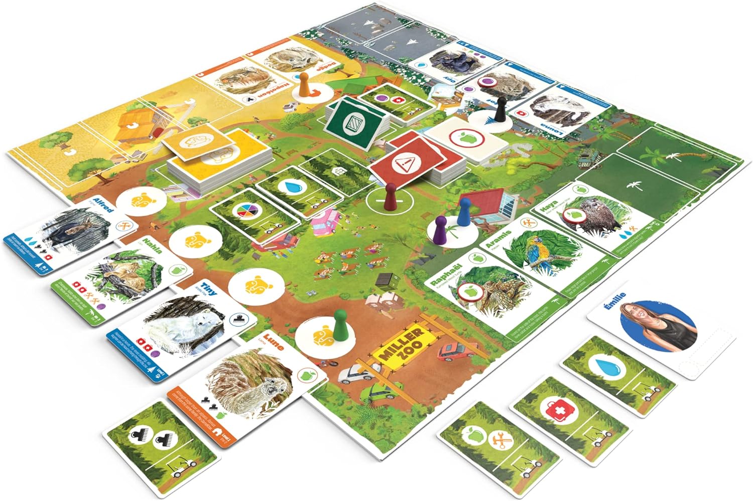 Randolph Miller Zoo | Cooperative Strategy Game for Families | Ages 8+ | 1 to 6 Players | 30 Minutes