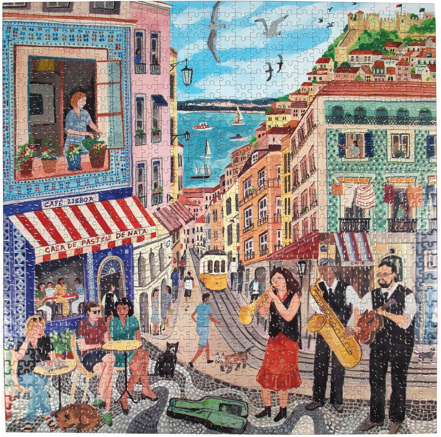 EEBOO - Puzzle 1000 pcs - Lisbon - (EPZTLSB