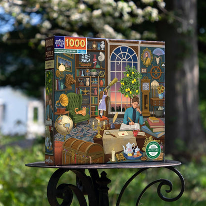 eeBoo- Piece&Love Alchemist's Library-Puzle de 1000 Piezas Alchemist Rompe, Color Blanco. (PZTAHL