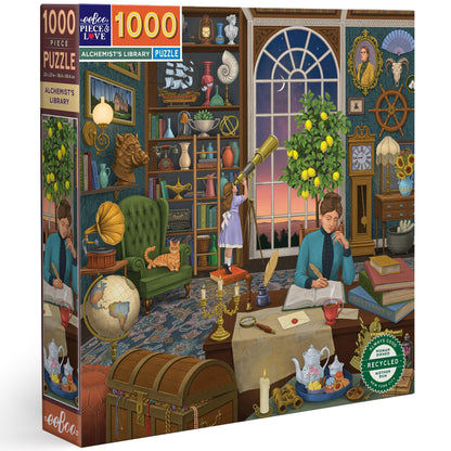 eeBoo- Piece&Love Alchemist's Library-Puzle de 1000 Piezas Alchemist Rompe, Color Blanco. (PZTAHL