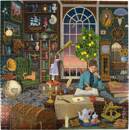 eeBoo- Piece&Love Alchemist's Library-Puzle de 1000 Piezas Alchemist Rompe, Color Blanco. (PZTAHL