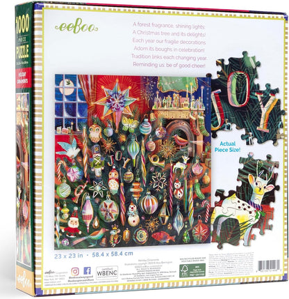 EEBOO - Puzzle 1000 pcs - Holiday Ornaments - (EPZTHYO