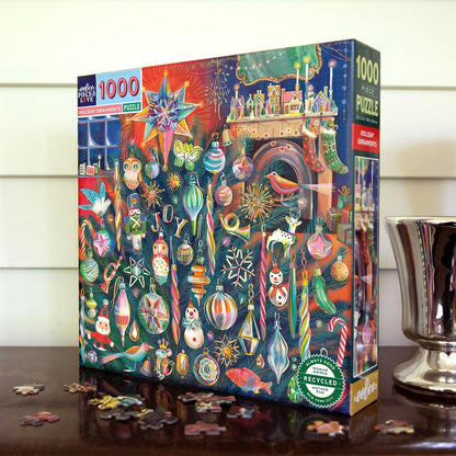 EEBOO - Puzzle 1000 pcs - Holiday Ornaments - (EPZTHYO