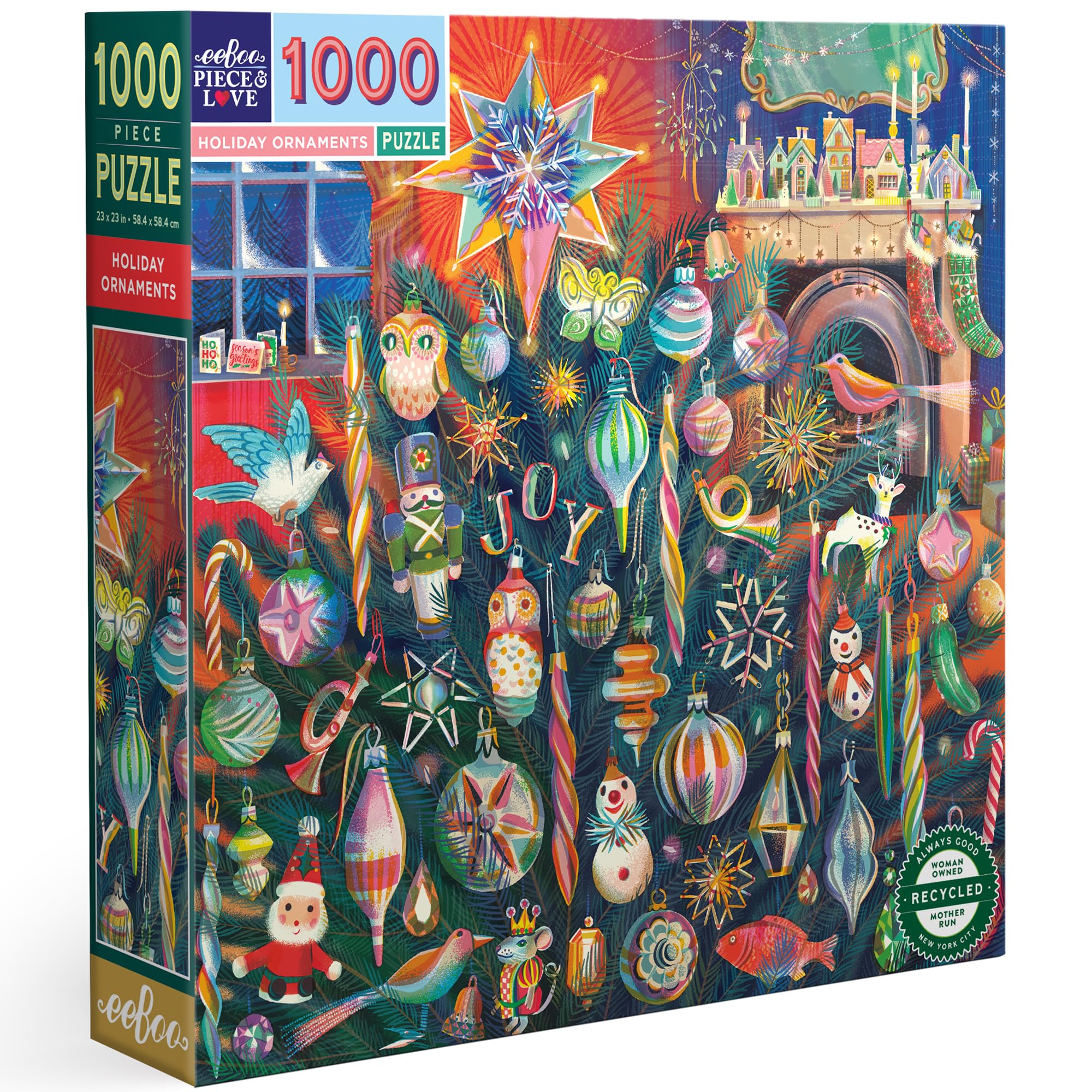 EEBOO - Puzzle 1000 pcs - Holiday Ornaments - (EPZTHYO
