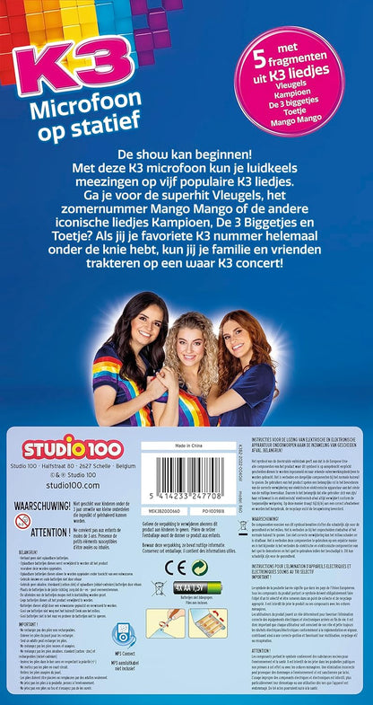 Studio 100 - K3 Microfoon op Statief