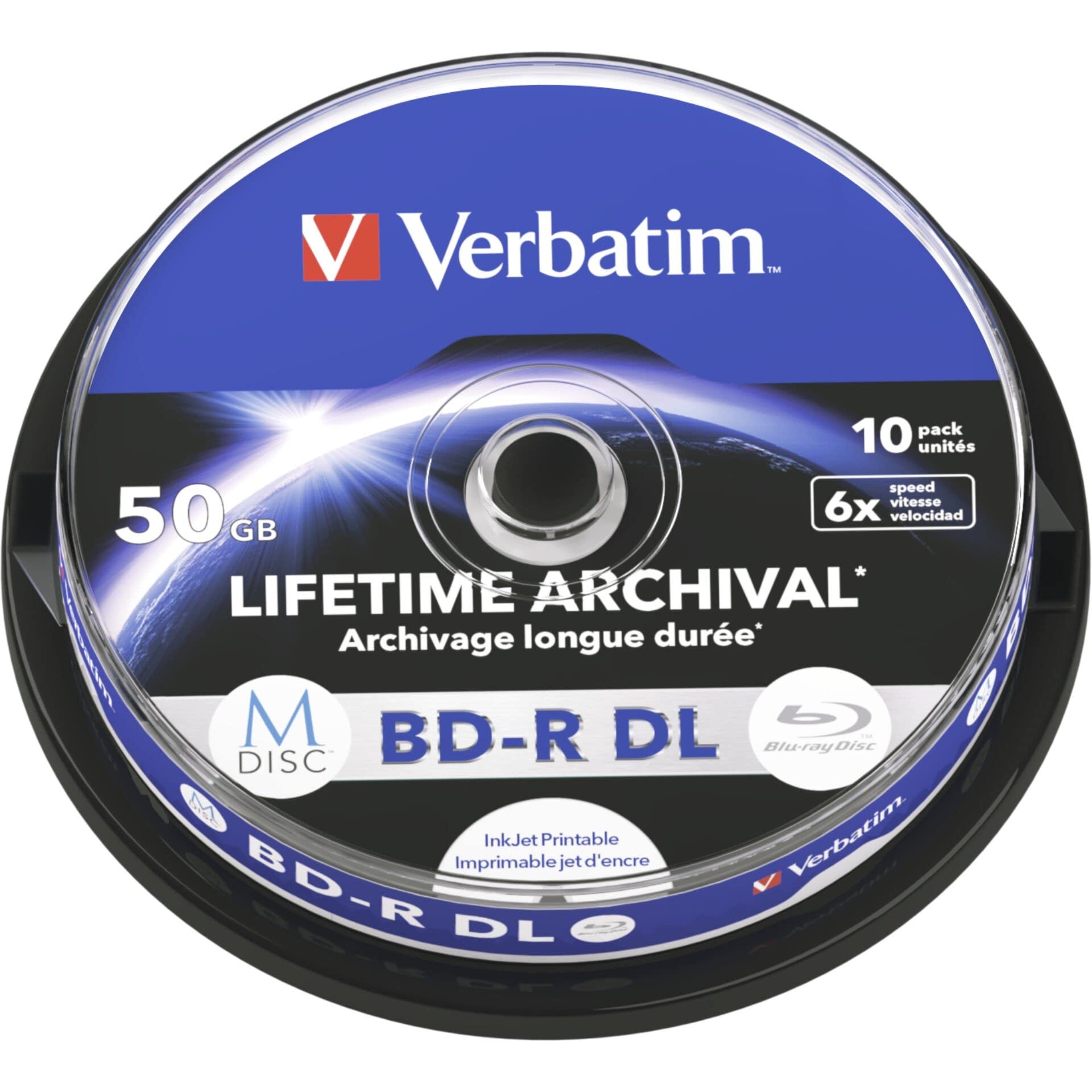 Verbatim BLU-RAY BD-R 50GB 6X SP10
