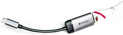 Verbatim USB-C to HDMI 4K Adapter - For Connecting Laptops, MacBooks to a Projector or Monitor, grey