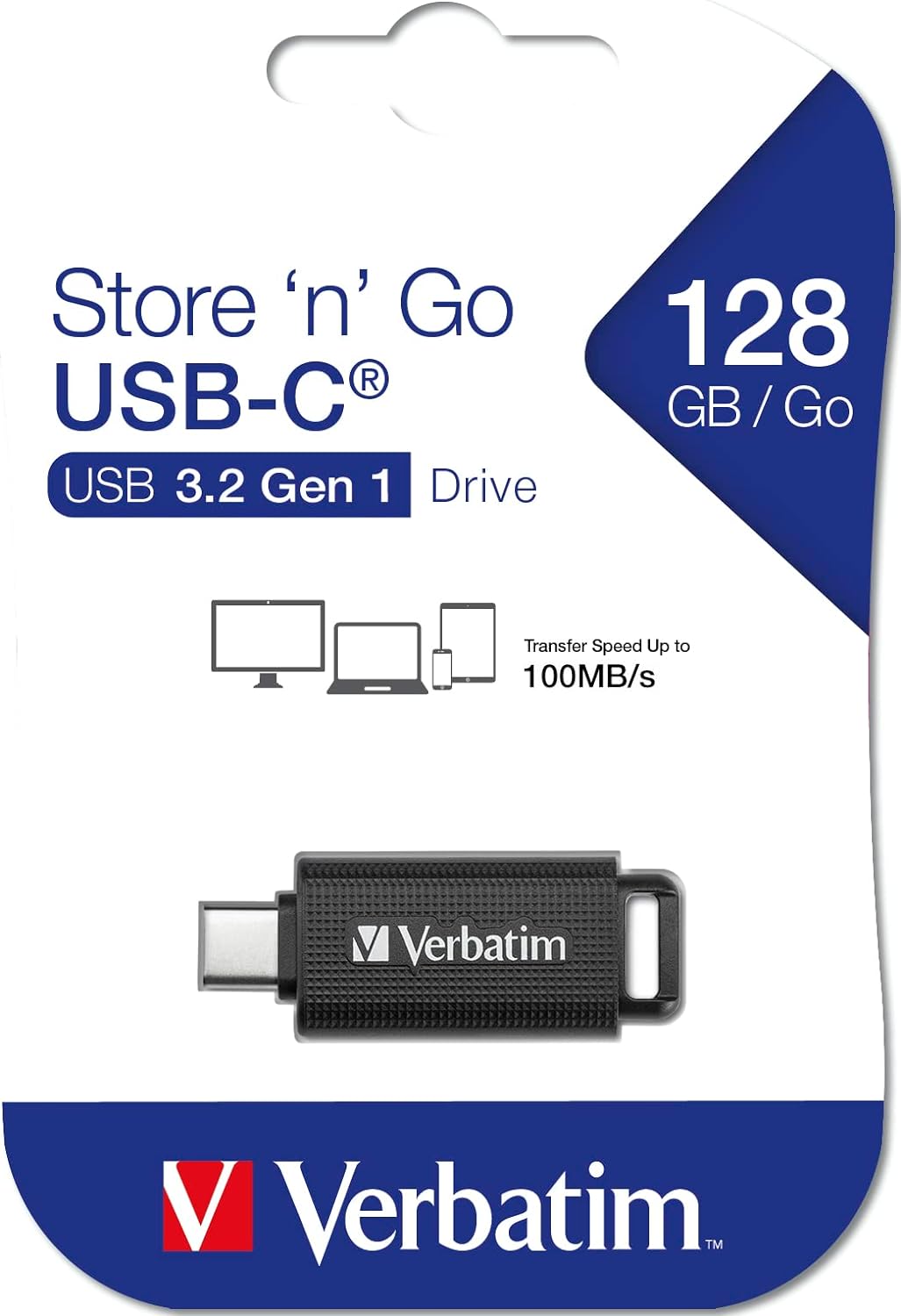 Verbatim USB Drive 3.2 Gen 1 128 GB Retractable