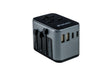 Verbatim Universele reisadapter UTA‑03, stekkeradapter met 2 USB‑A en 3 USB-C poorten, reisstekker voor laptop, mobiele telefoon, camera en co, wereldwijd inzetbaar, 100-250 V