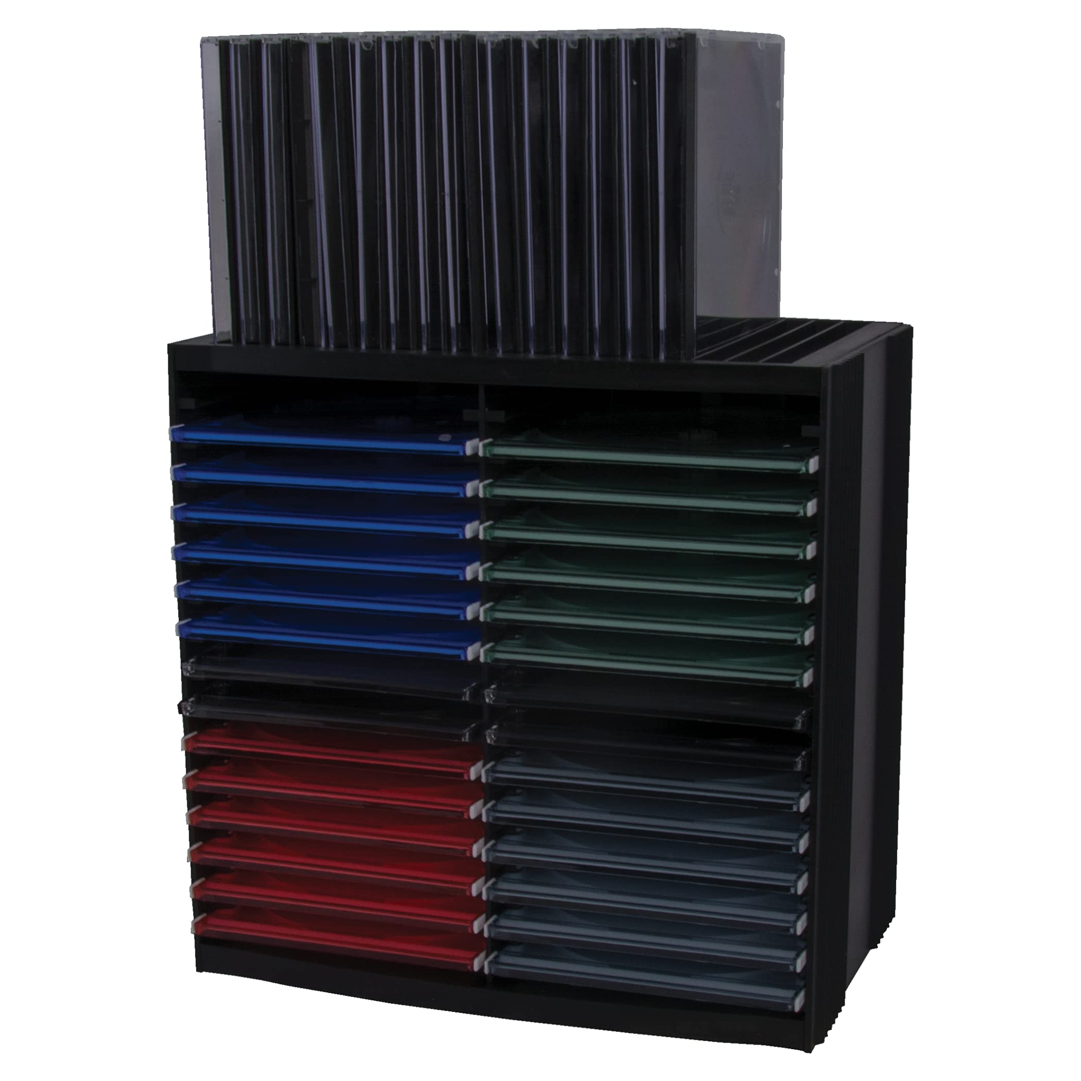 Fellowes 48er CD-/DVD-Regal CD Spring schwarz