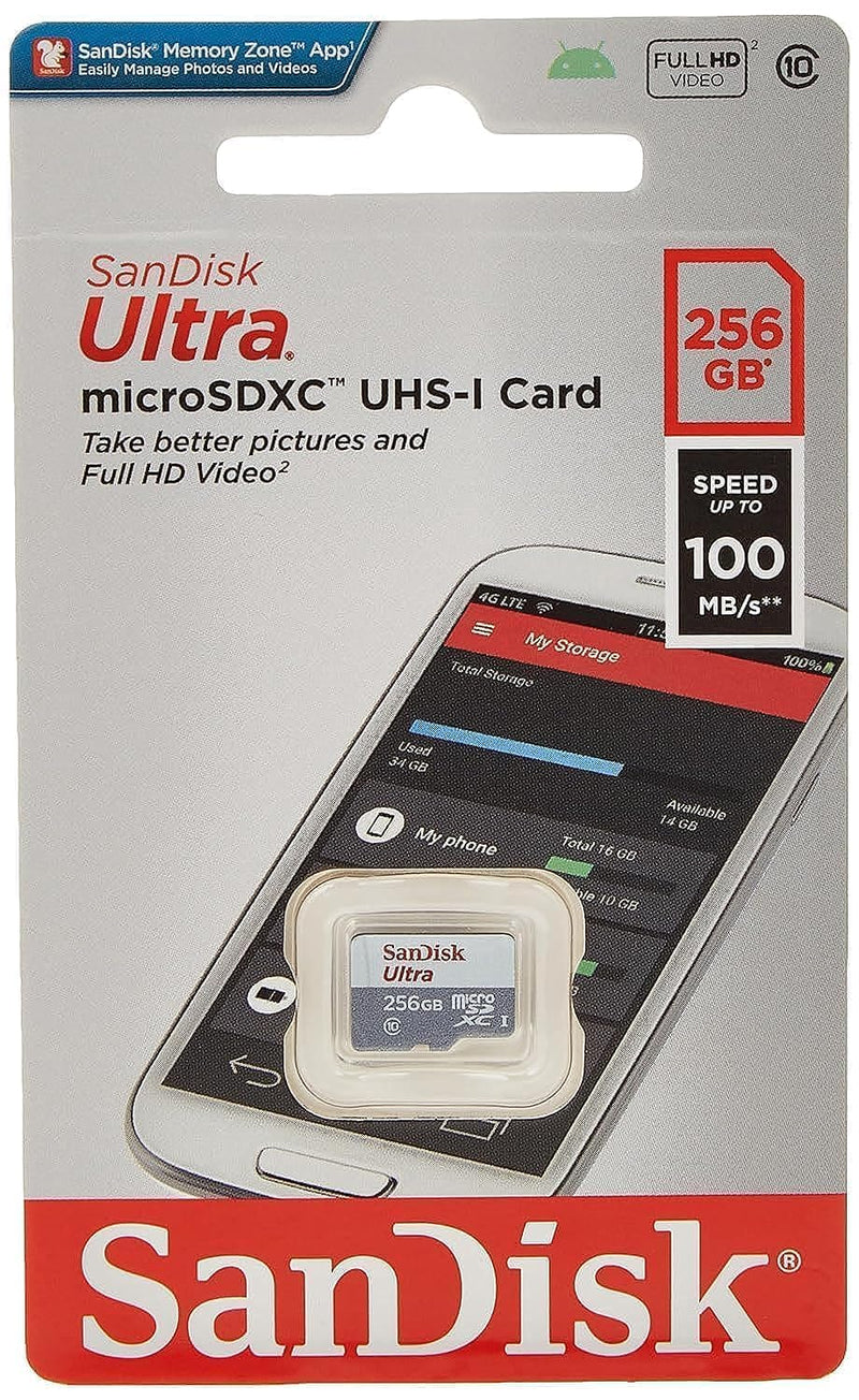SanDisk Speicherkarte microSDXC Ultra 256 GB