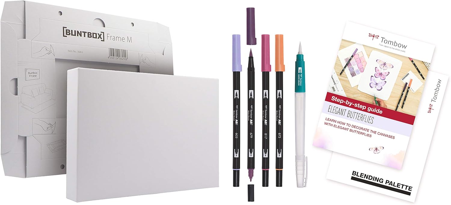 Tombow CANVAS-SET1 - Set eleganti farfalle