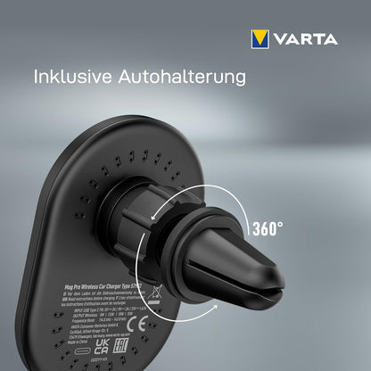 VARTA Mag Pro Induktives Kfz-Ladegerat schwarz, 15