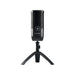 CHERRY UM 3.0, USB microphone for podcast, streaming, home office, cardioid, touch mute, headphone jack, compatible with PC/Mac/PS4/PS5, black