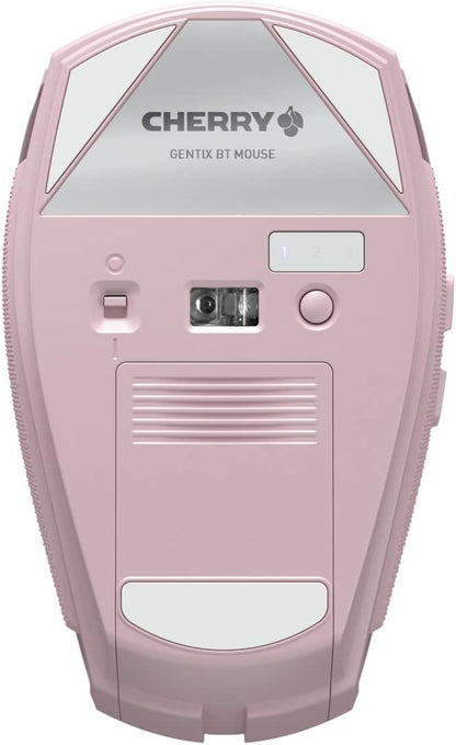 CHERRY GENTIX BT, wireless Bluetooth mouse, multi-device function for up to 3 end devices, switchable resolution (1000/2000 dpi), 7 buttons and scroll wheel, battery-operated