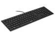 Speedlink Teclado Riva con Mecanismo de Tijera – Teclado para PC Conectado por Cable, Teclado USB silencioso con Teclas Planas, con 7 Teclas multifuncionales, distribución Alemana, Negro