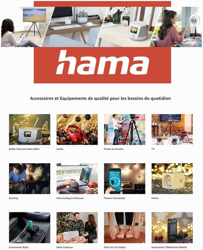 hama Ladekabel mit Adapter weiB 1,0 m, 5 Watt