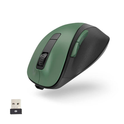 hama MW-500 Maus ergonomisch kabellos waldgrun