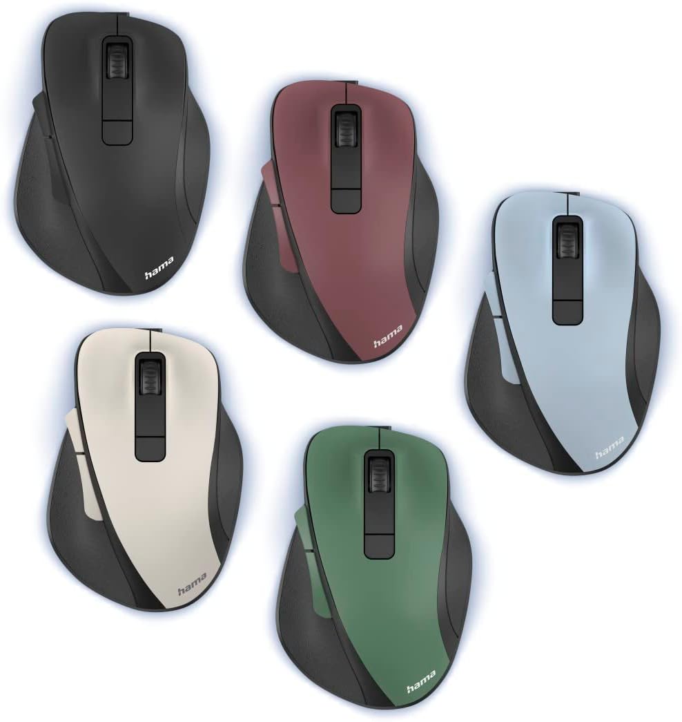 hama MW-500 Maus ergonomisch kabellos waldgrun