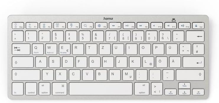 hama KEY4ALL X510 Tastatur kabellos silber