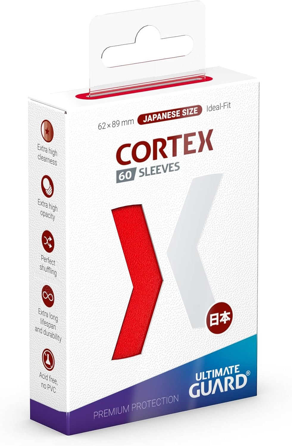 Ultimate Guard Cortex Sleeves (60) - Japanese Size - Glossy