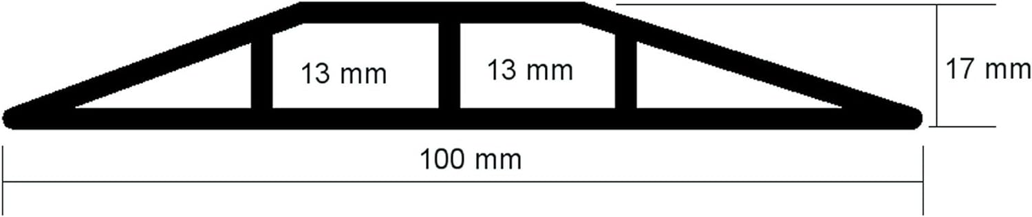 Eha Cable Bridge, 100 mm Width 1.5 m Set with Adhesive Tape, Blue, 41472