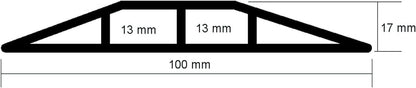 Eha Cable Bridge, 100 mm Width 1.5 m Set with Adhesive Tape, Blue, 41472