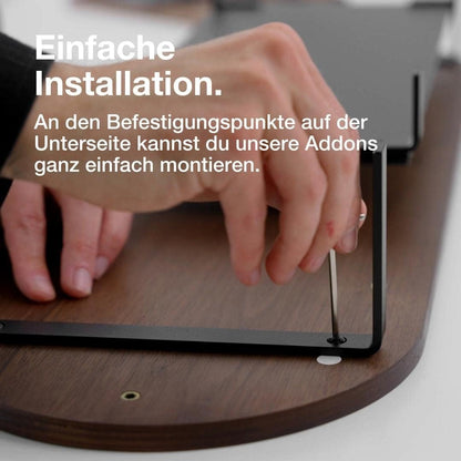WOODCESSORIES Monitorstander Single Walnuss