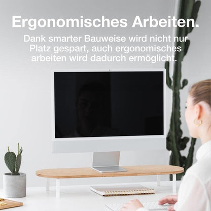 WOODCESSORIES Monitorstander Single Eiche