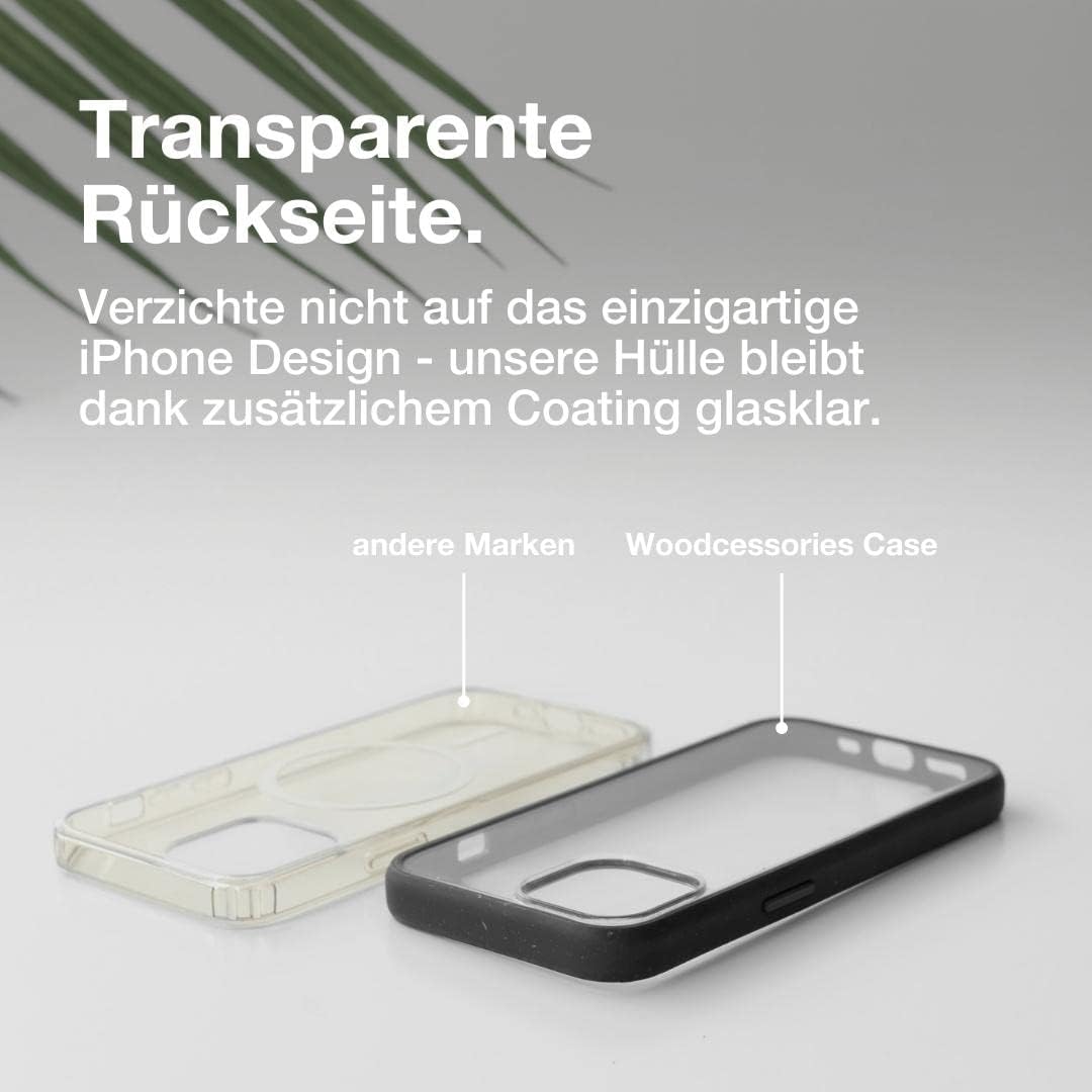 WOODCESSORIES Clear Case Handy-Cover fur Apple iPh