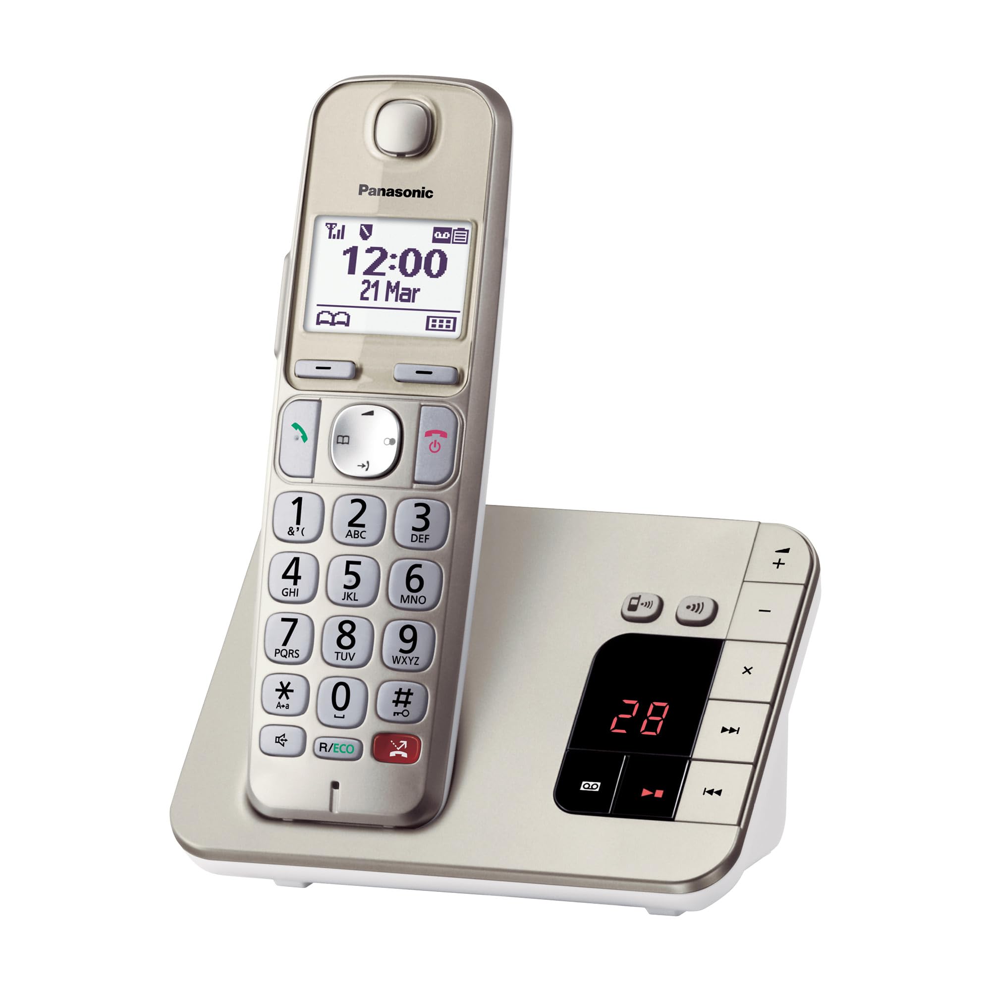 Panasonic KX-TGE260GN Schnurloses Telefon mit Anru