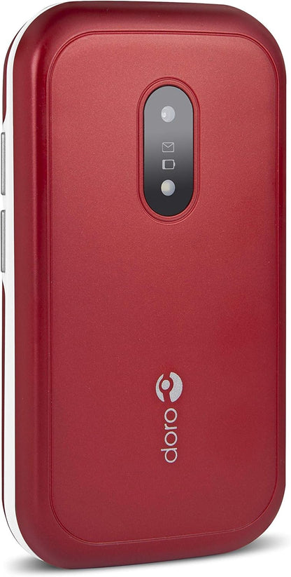 doro 6040 GroBtasten-Handy rot-weiB