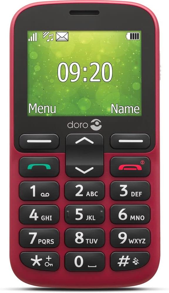 doro 1380 GroBtasten-Handy rot
